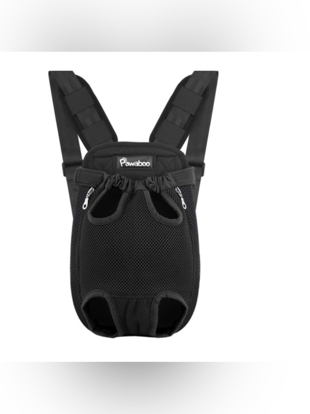 Pawaboo Black Front-Carrier Pet Backpack for Dogs